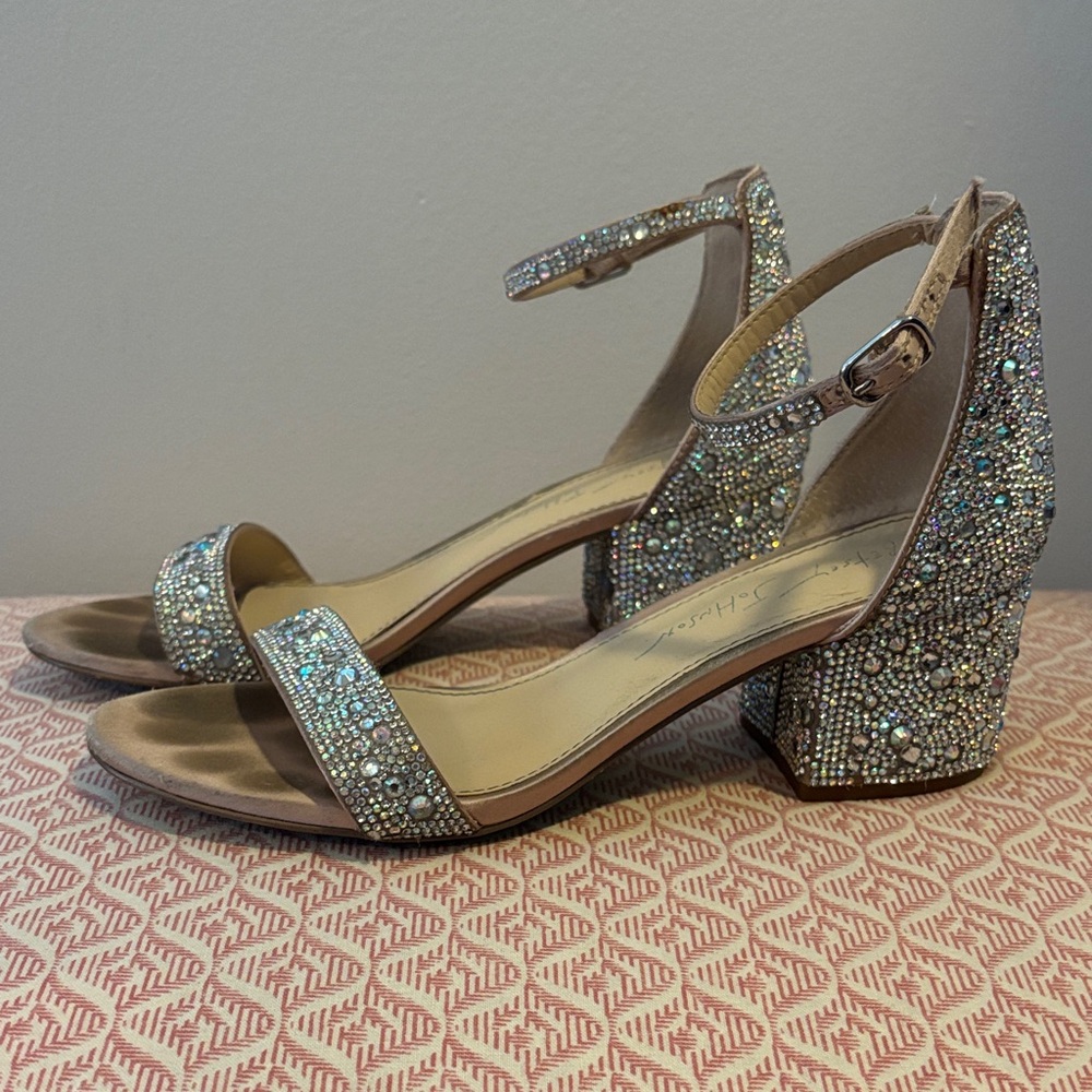 Betsey Johnson Glittering Rhinestone Heels